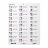 Paarse roos etiket (Full Sheet)
