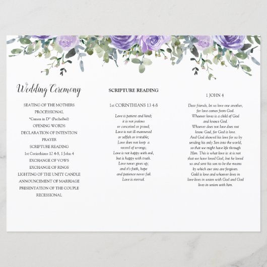 Paarse Roos Eucalyptus Orde van de Dienst (Achterkant)