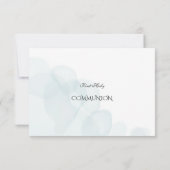 Paarse Roos Eucalyptus verlaat de communie Bedankkaart (Achterkant)