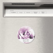 Paarse Roos Favor Magnet Sjabloon (Insitu (Vaatwasser))