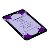 Paarse Roos Floral Spiderweb Weddenschap Magneet (Rechterzijde)
