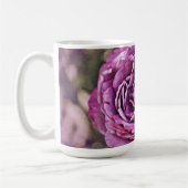 Paarse Roos Flower Art Mok Cup (Links)