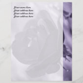 Paarse Roos gepersonaliseerde briefhoofd (Voorkant)