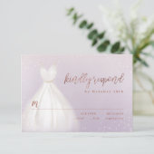 Paarse Roos Gouden Elegante Sparkle Jurk RSVP (Staand voorkant)