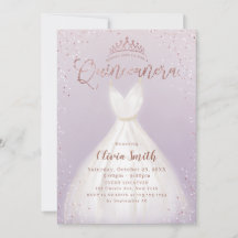 Paarse roos gouden glitterjurk quinceañera