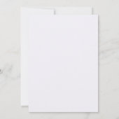 Paarse Roos Hoek Frame Bruiloft Kaart (Achterkant)