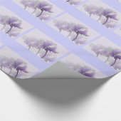 Paarse Roos Inpakpapier (Hoek)