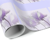 Paarse Roos Inpakpapier (Rol Hoek)