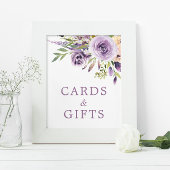 Paarse Roos - Kaarten voor Floral Shower & Gifts S Poster