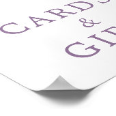 Paarse Roos - Kaarten voor Floral Shower & Gifts S Poster (Hoek)