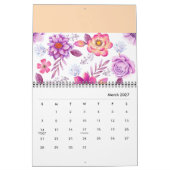 Paarse roos kalender (Mar 2027)