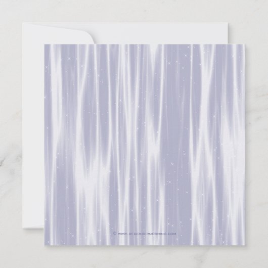 Paarse Roos Lavendel Paarse Quinceanera Kaart (Achterkant)