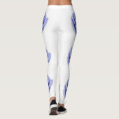 Paarse Roos Leggings (Achterkant)