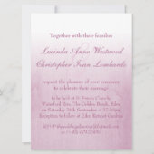 Paarse roos - lila bruiloft - grote uitnodiging (Achterkant)