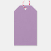 Paarse Roos Lint 60e Verjaardag Cadeaulabel (Achterkant)