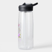 Paarse Roos Lint 70e Verjaardag Waterfles (Links)