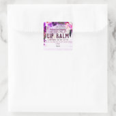 Paarse Roos lippenbalsem label (Tas)