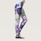 paarse roos met vlinderpatroon leggings (Rechts)