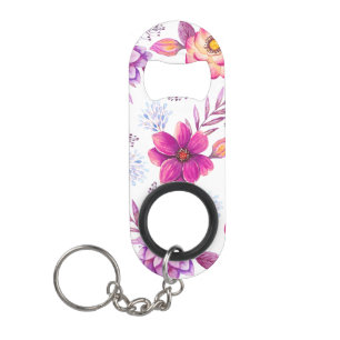 Paarse roos mini flessenopener