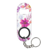 Paarse roos mini flessenopener (Achterkant)