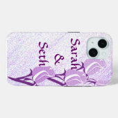 Paarse Roos paar gepersonaliseerd Case-Mate iPhone Case (Achterkant (horizontaal))
