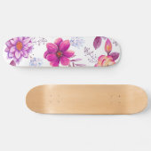 Paarse roos persoonlijk skateboard (Horizontaal)