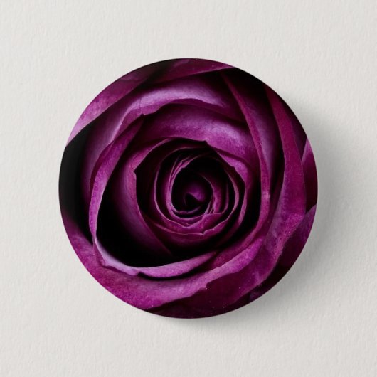 paarse roos ronde button 5,7 cm (Voorkant)