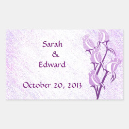 Paarse Roos Save the Date Sticker