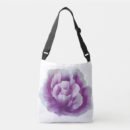 Paarse Roos Schilderende Canvas tas (Voorkant)
