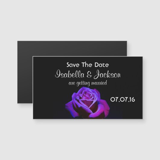 Paarse Roos Sla de datum op (Voorkant / Achterkant)