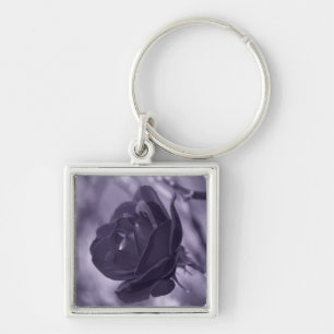 Paarse Roos Sleutelhanger