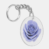 Paarse Roos Sleutelhanger (Voorkant Links)