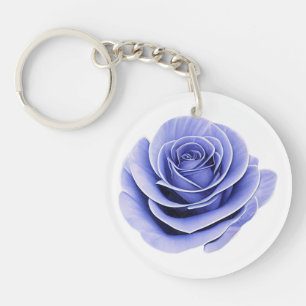 Paarse Roos Sleutelhanger