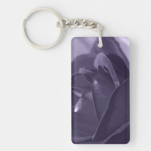Paarse Roos Sleutelhanger