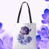 Paarse Roos Spring Floral Tote Bag