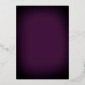 Paarse Roos Swirl Quinceanera Gouden Tafelnummer (Achterkant)