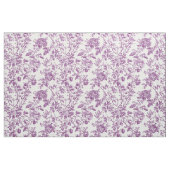 Paarse Roos Tak Toile Stof (Fat Quarter)