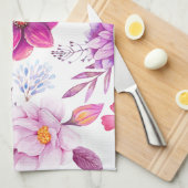 Paarse roos theedoek (Quarter Fold)