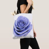 Paarse Roos Tote Bag (Dichtbij)