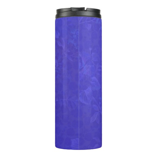 Paarse Roos Tuin Tumbler Thermosbeker (Achterkant)