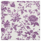 Paarse Roos Wingerd Toile Stof (Swatch)