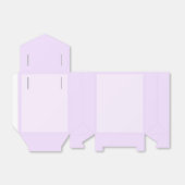 Paarse Roos Zacht Bord Wit Pastel Effen Kleur Bedankdoosjes (Uitgevouwen)