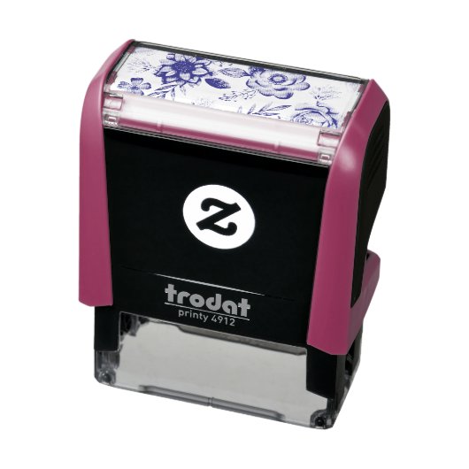 Paarse roos zelfinktende stempel (Product)
