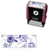 Paarse roos zelfinktende stempel (In situ)