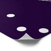 Paarse Roos Zilver Geometrisch Sweet 16 Poster (Hoek)