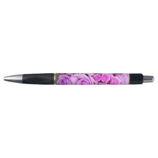 Paarse Rose Bouquet Pen (Voorkant)