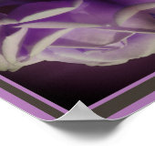 Paarse Rosebud Abstract Poster (Hoek)