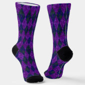 Paarse Royal Argyle Sokken (Gebogen)