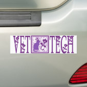 paarse royal vet tech sticker (Op auto)
