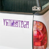 paarse royal vet tech sticker (Op Truck)